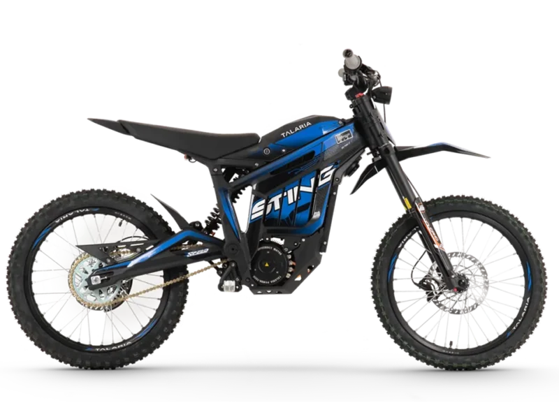 2026070831 Talaria Sting R MX Electric Dirt Bike – Blue/Green Graphics